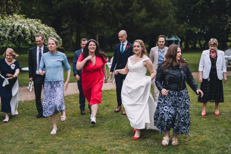 wedding fun at Berwick Lodge, outdoor dancing