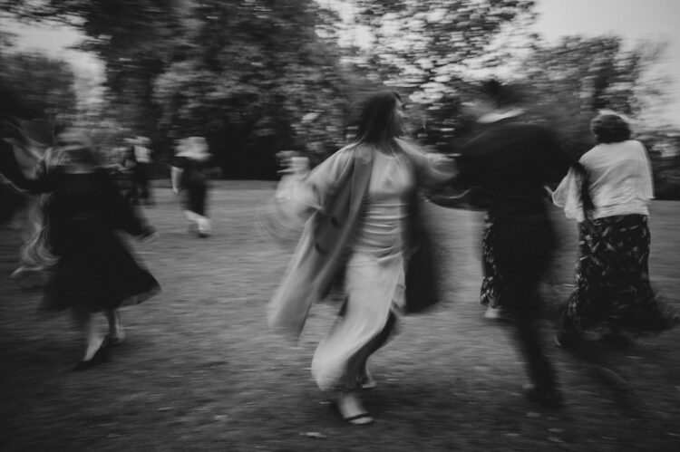 wedding fun at Berwick Lodge, outdoor dancing