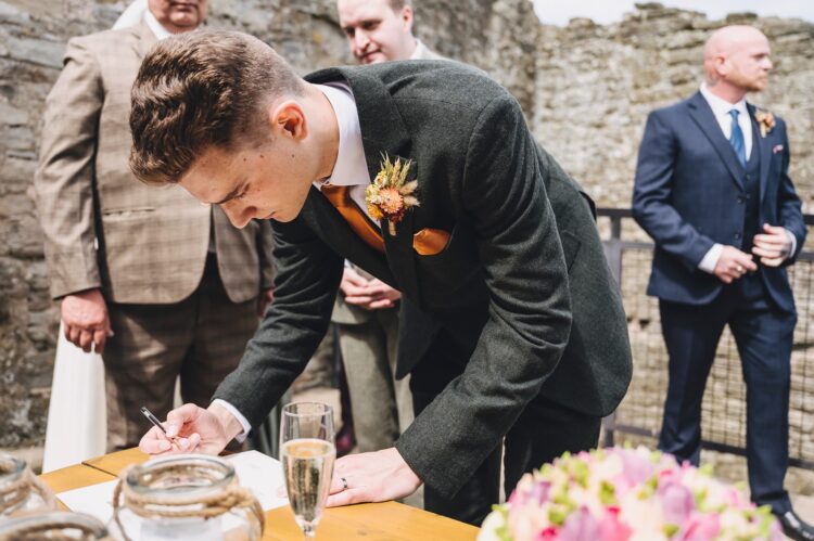 Hay castle wedding photography - the ceremony