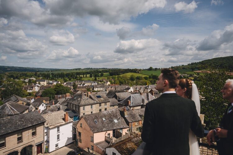 Hay castle wedding photography - wedding reception fun