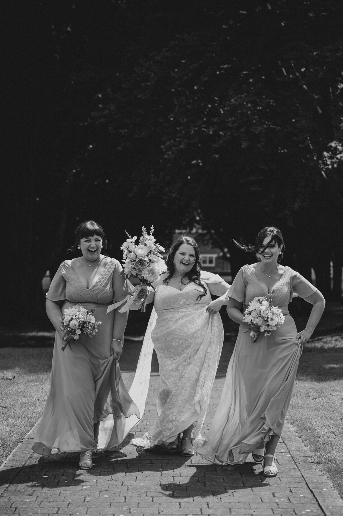 wedding fun and reception drinks at Hensol Castle