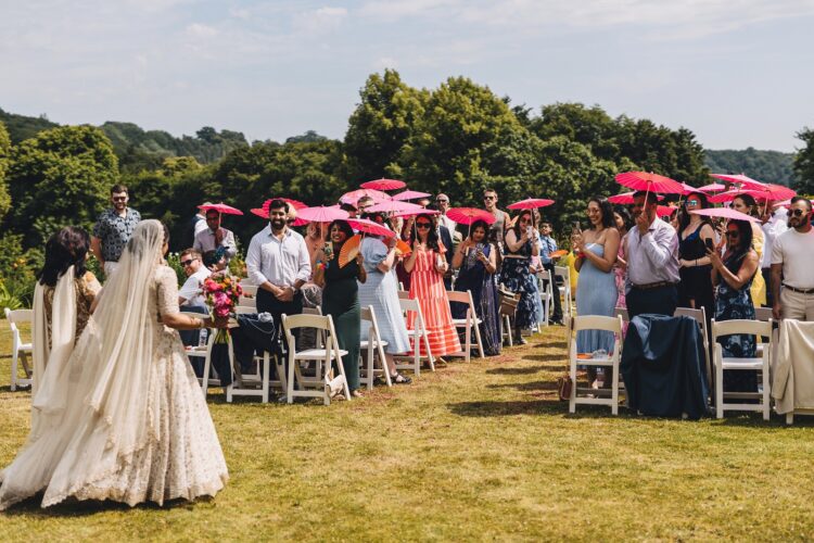 LGBTQ wedding photographer hindu wedding ceremony at How Caple Court