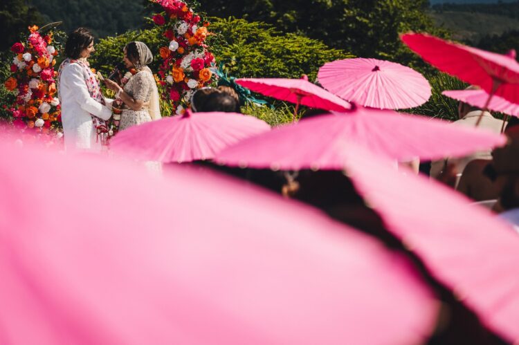 LGBTQ wedding photographer lesbian hindu wedding photography at How Caple Court