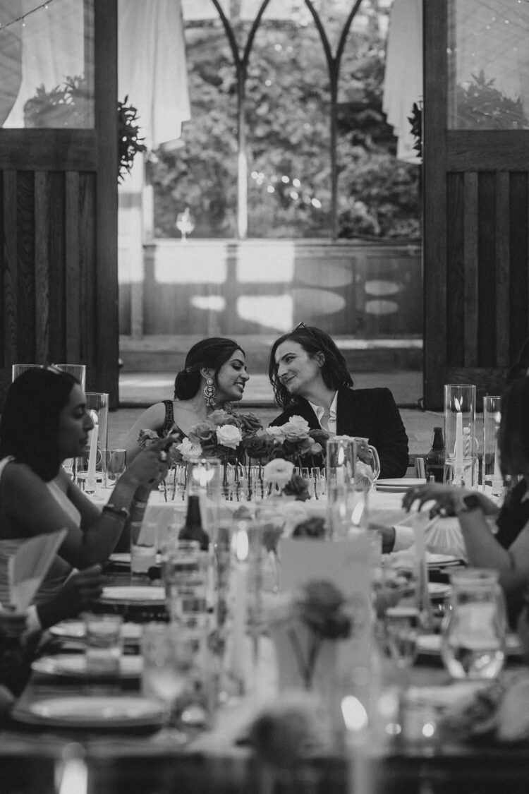 LGBTQ wedding photographer hindu brides at How Caple Court