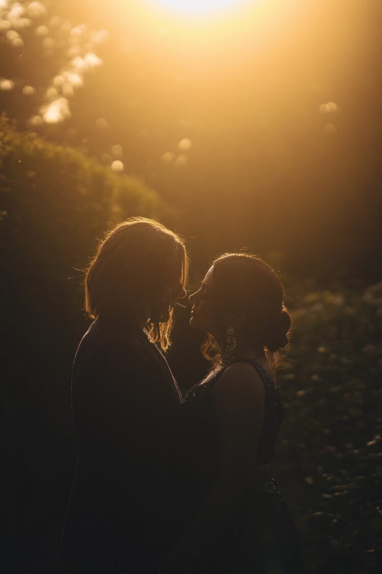 LGBTQ wedding photographer hindu brides in the golden hour