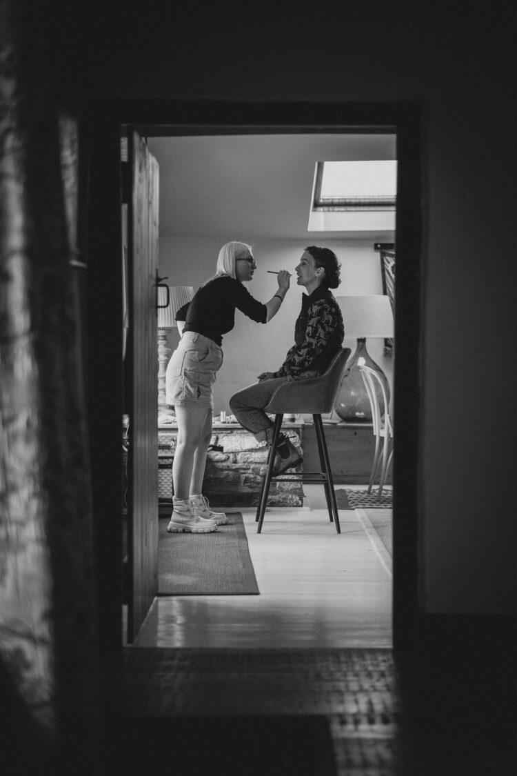 bride getting ready