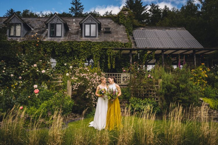 LGBTQ wedding photographer two brides radiating happiness and love