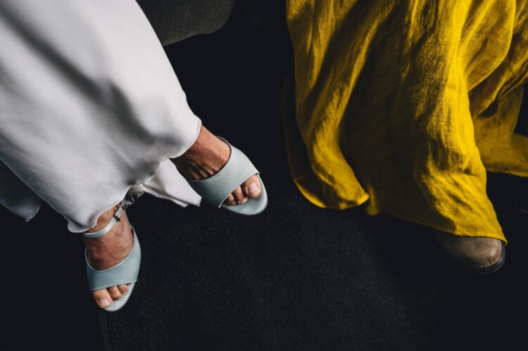 two brides on the way to their wedding ceremony