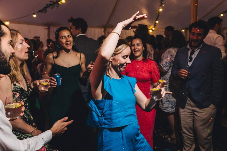 wedding evening fun in the Black Mountains LGBTQ wedding photographer