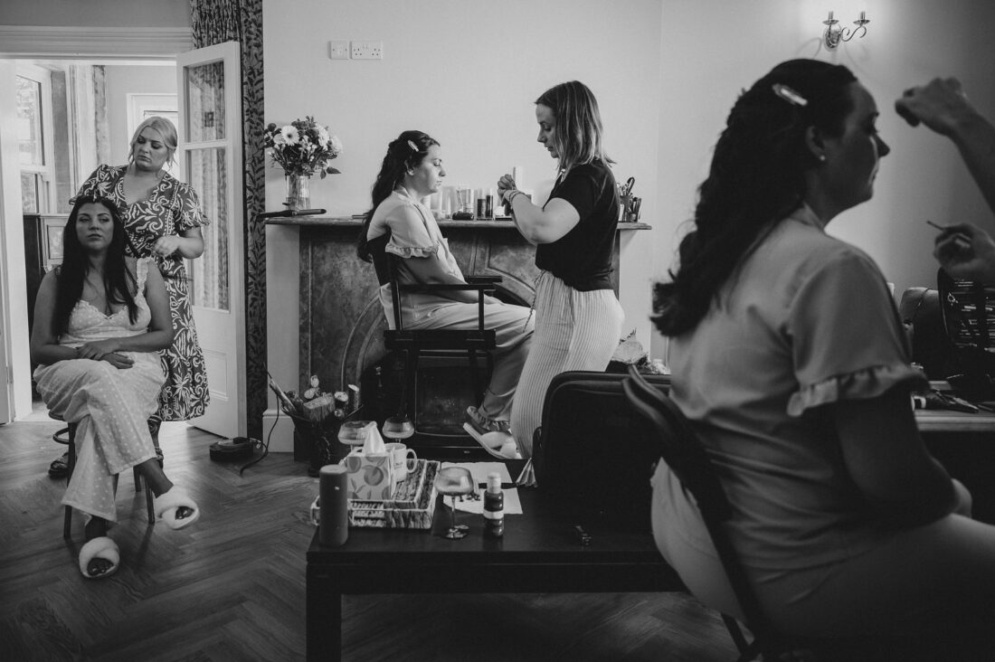 bride getting ready