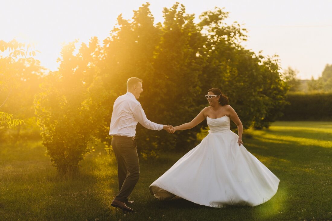 bride and groom portraits Over Barn wedding photography