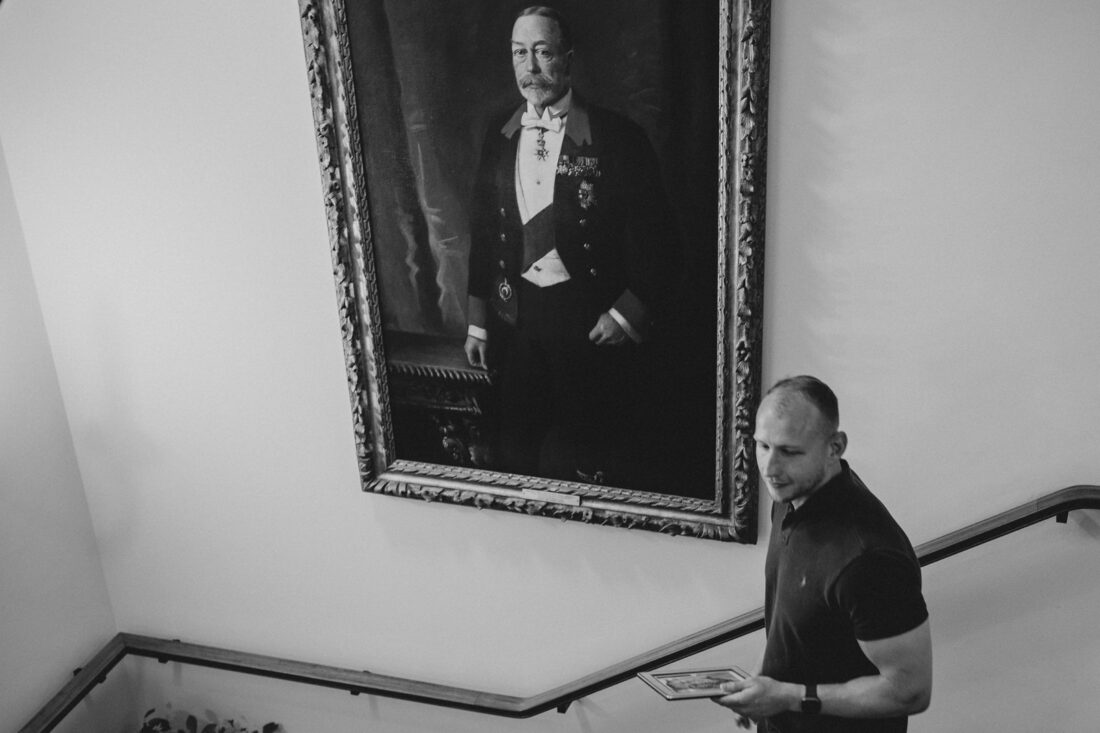 army and navy club pall mall getting ready before wedding ceremony