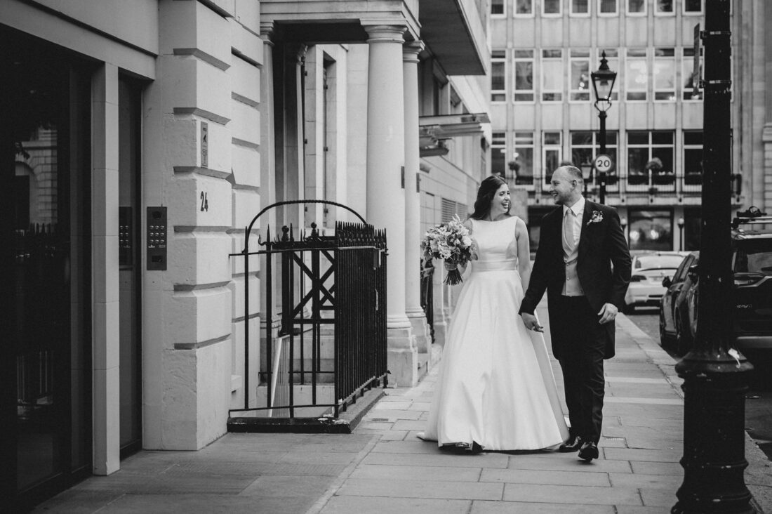 bride and groom session at the army and navy club pall mall london