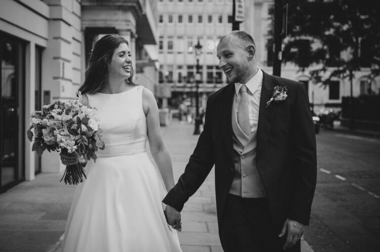 bride and groom session at the army and navy club pall mall london