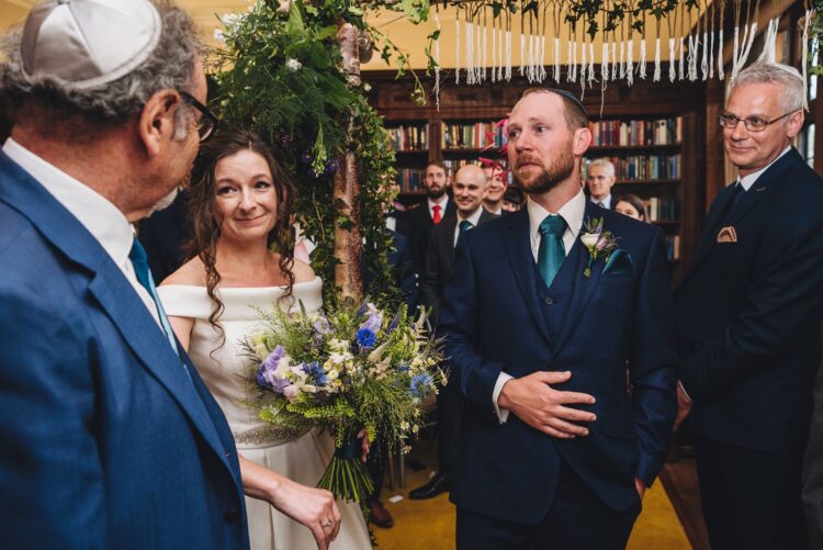 jewish wedding ceremony at Brinsop Court hereford