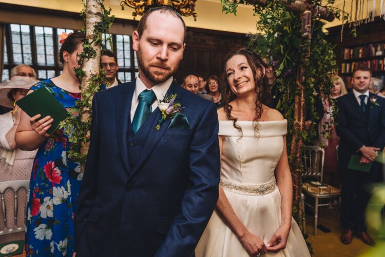 jewish wedding ceremony at Brinsop Court hereford
