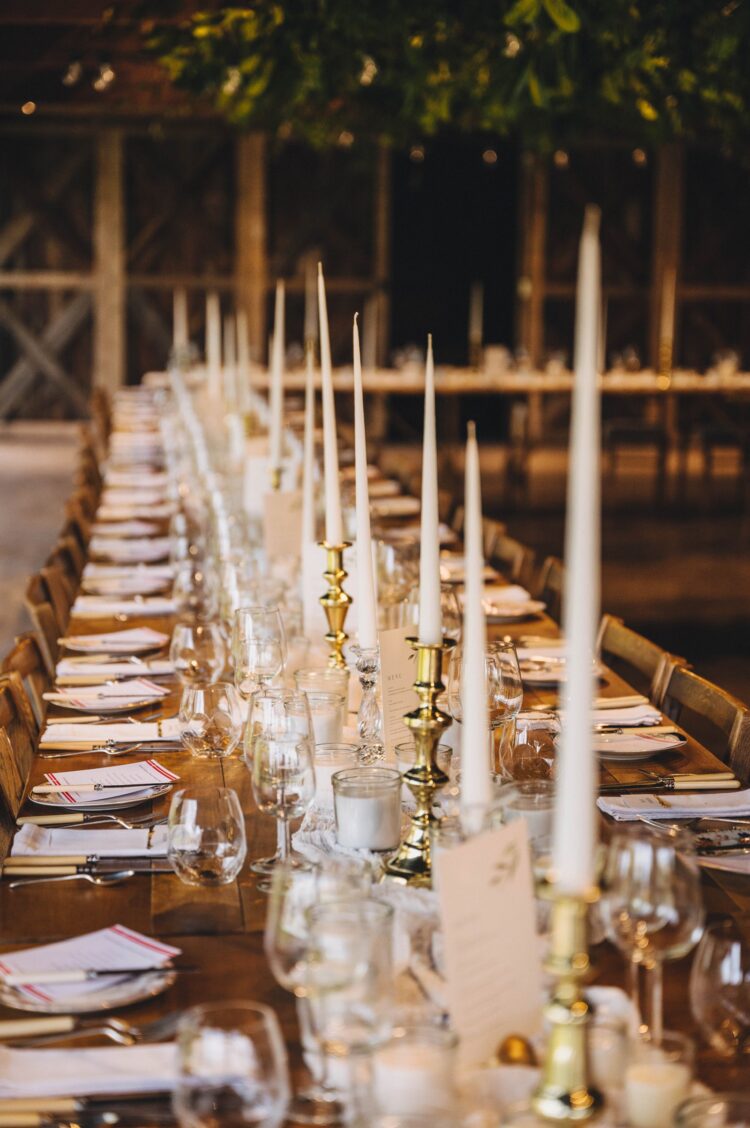 wedding decor at Dewsall Court