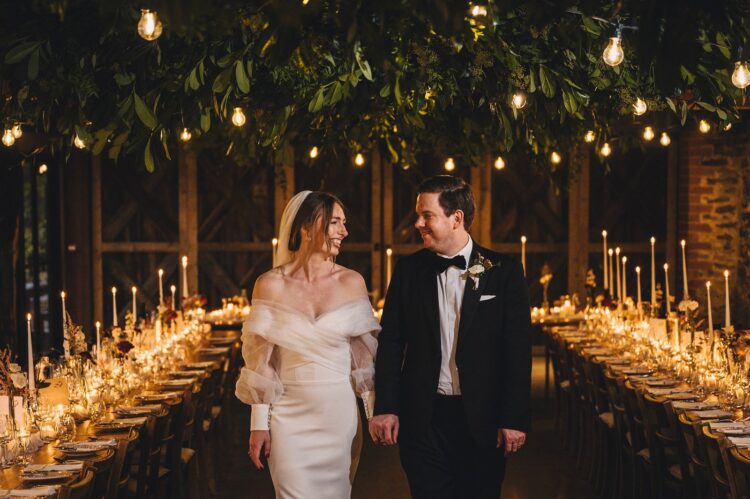 bride and groom at Dewsall Court jewish wedding photographer UK