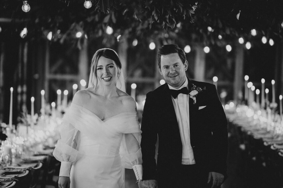 bride and groom at Dewsall Court jewish wedding photographer UK