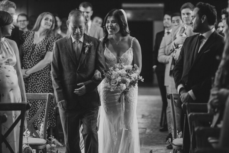 wedding ceremony at Shucknall Court venue hereford