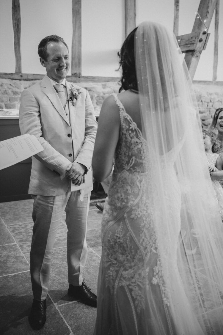 wedding ceremony at Shucknall Court venue hereford