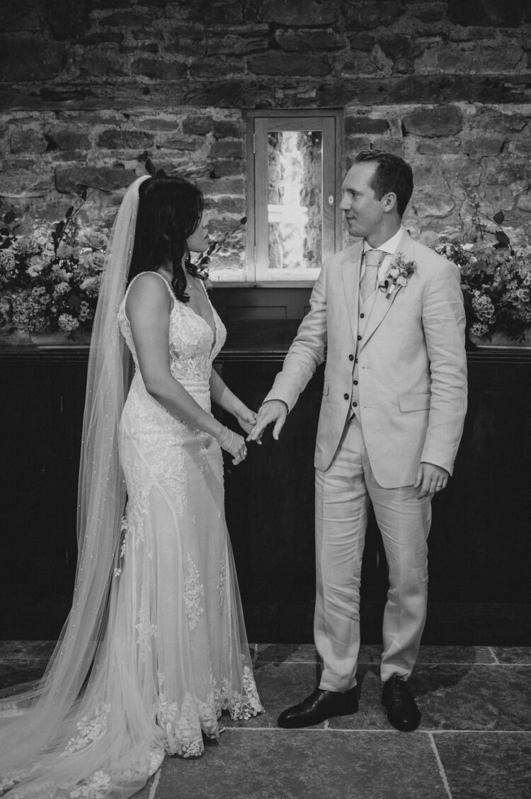 wedding ceremony at Shucknall Court venue hereford