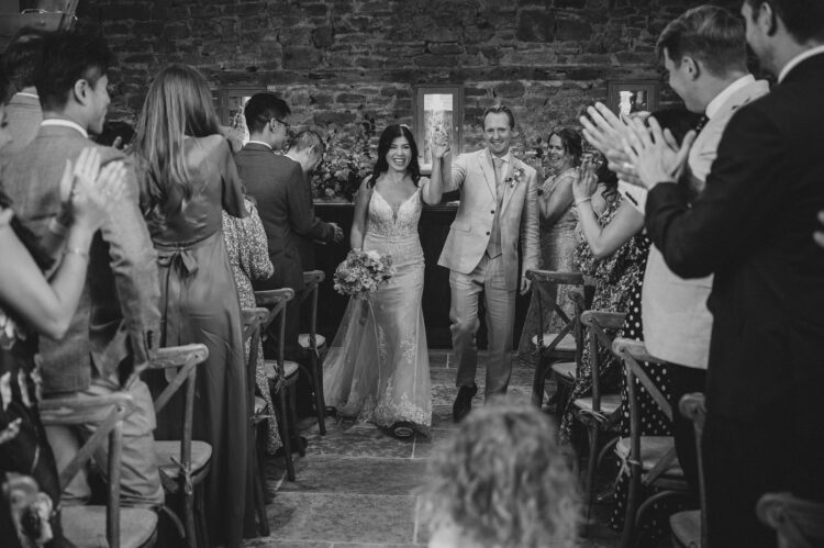 wedding ceremony at Shucknall Court venue hereford