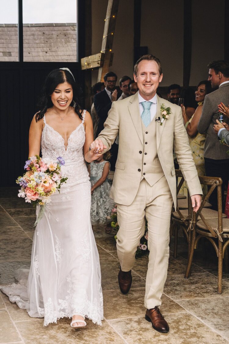 wedding ceremony at Shucknall Court venue hereford