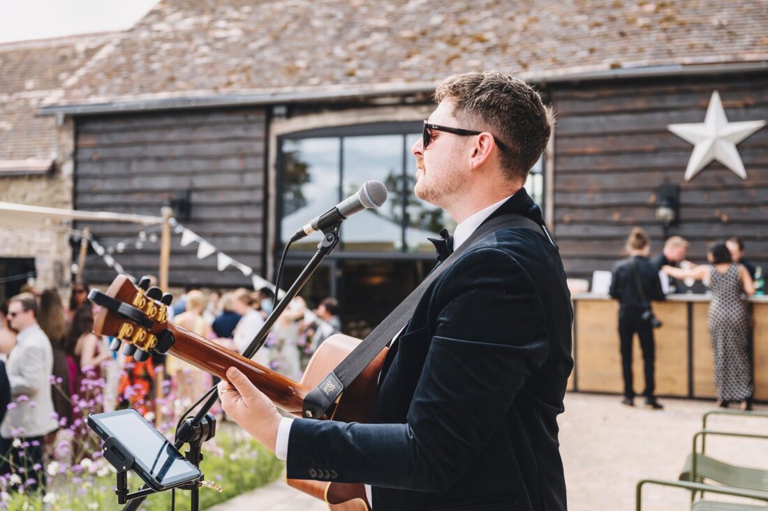 Jake of Diamonds playing at Shucknall Court wedding venue hereford