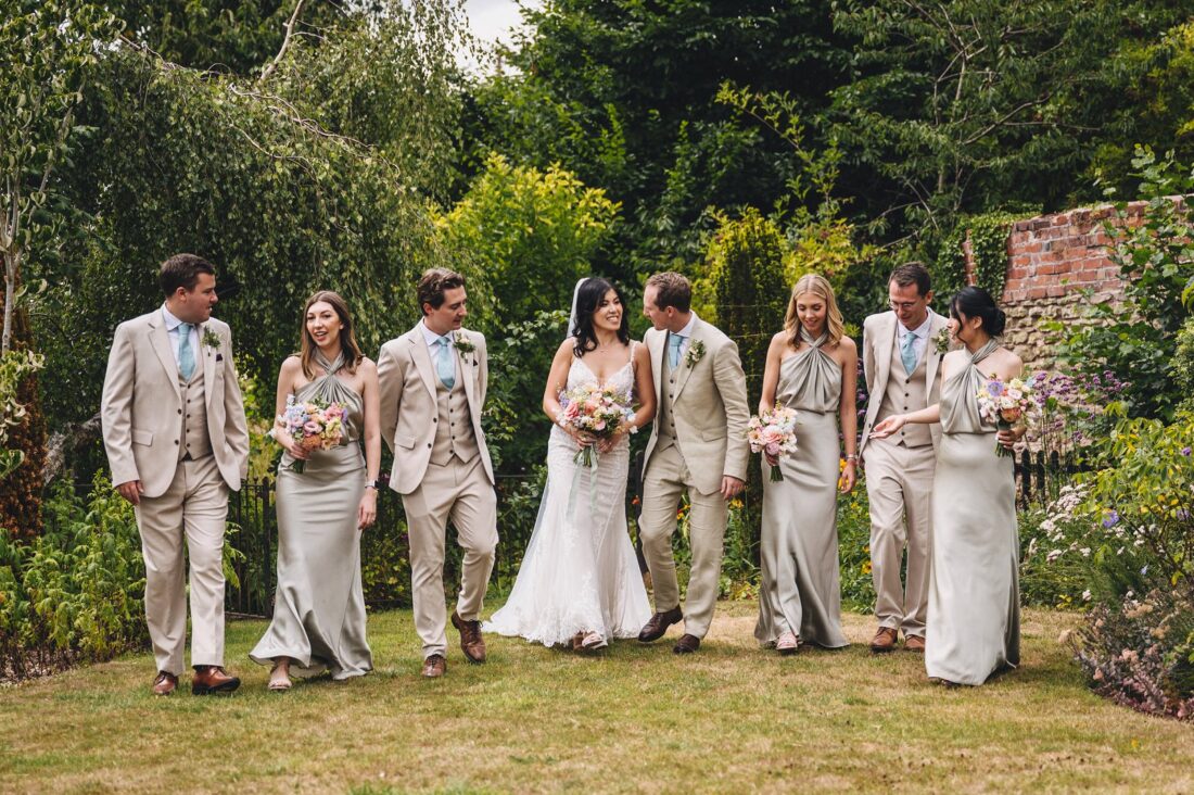 group pictures at Shucknall Court wedding venue