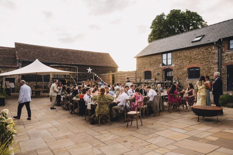evening fun at Shucknall Court, Herefordshire luxury wedding venue