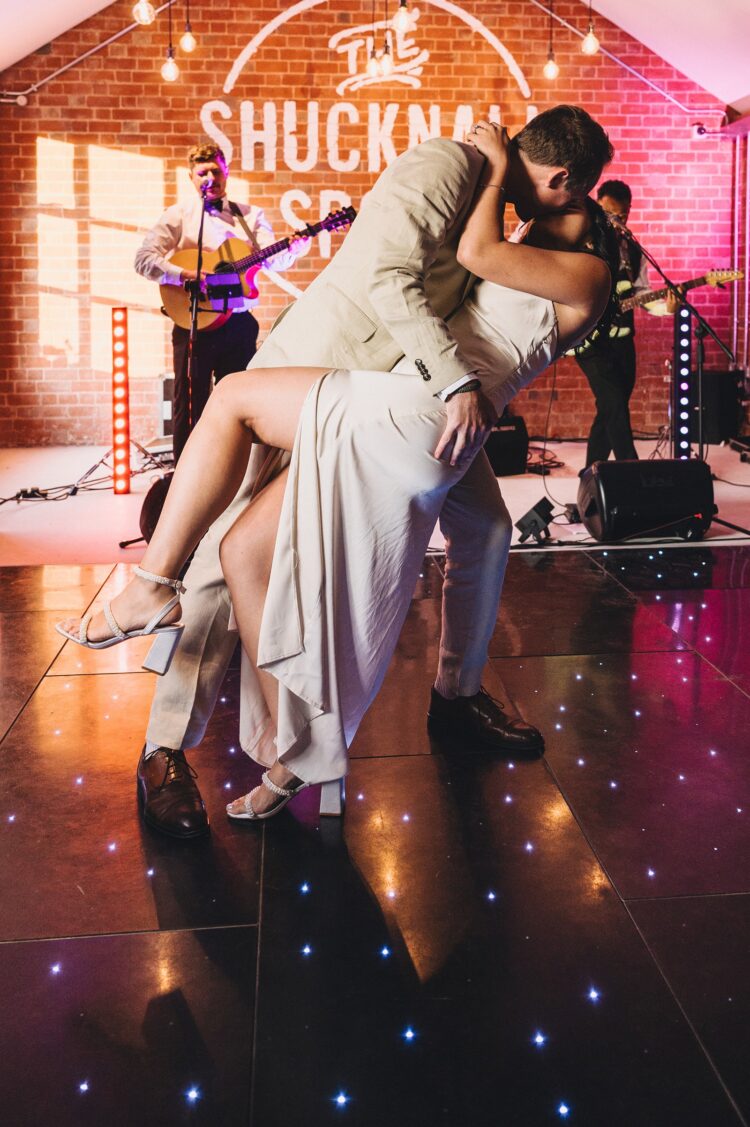 first dance at Shucknall Court, Herefordshire luxury wedding venue