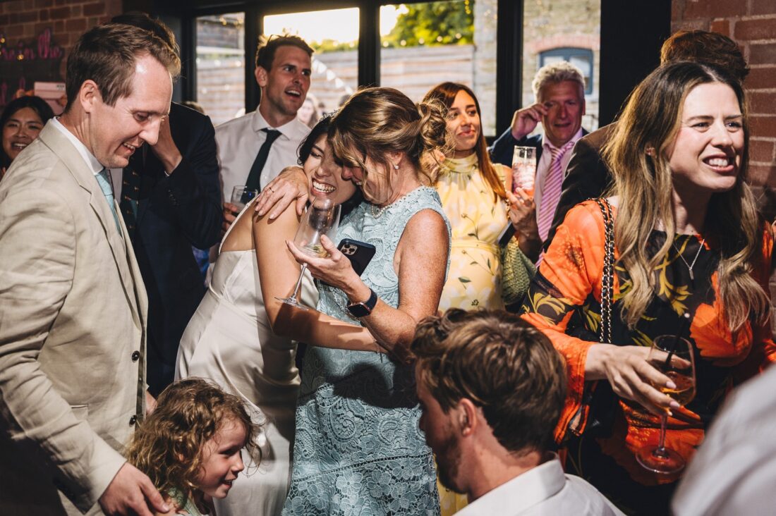 evening fun at Shucknall Court, Herefordshire luxury wedding venue, mother daughter moments at weddings