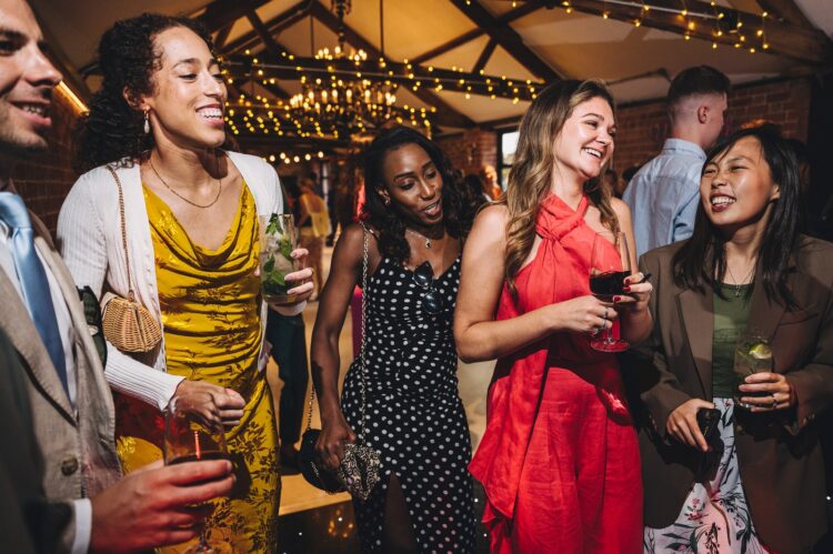 evening fun at Shucknall Court, Herefordshire luxury wedding venue