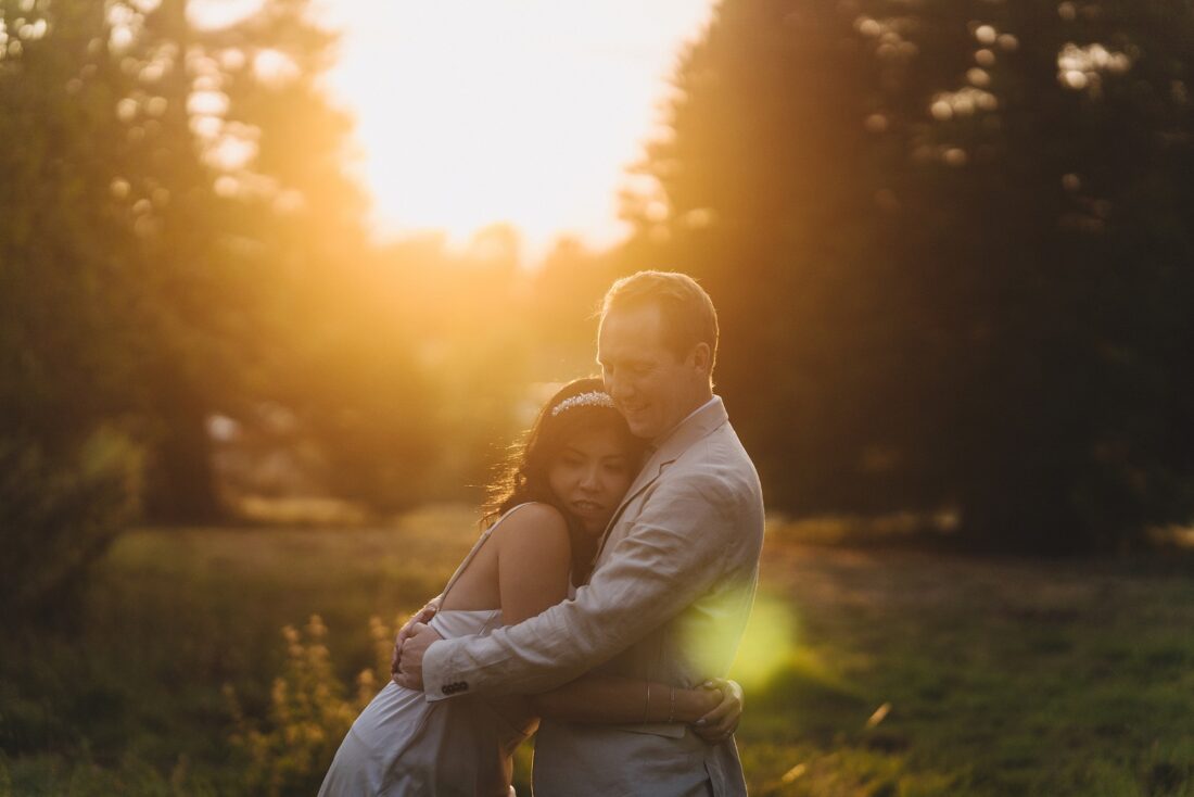 Shucknall Court wedding photography in the golden hour at luxury herefordshire wedding venue