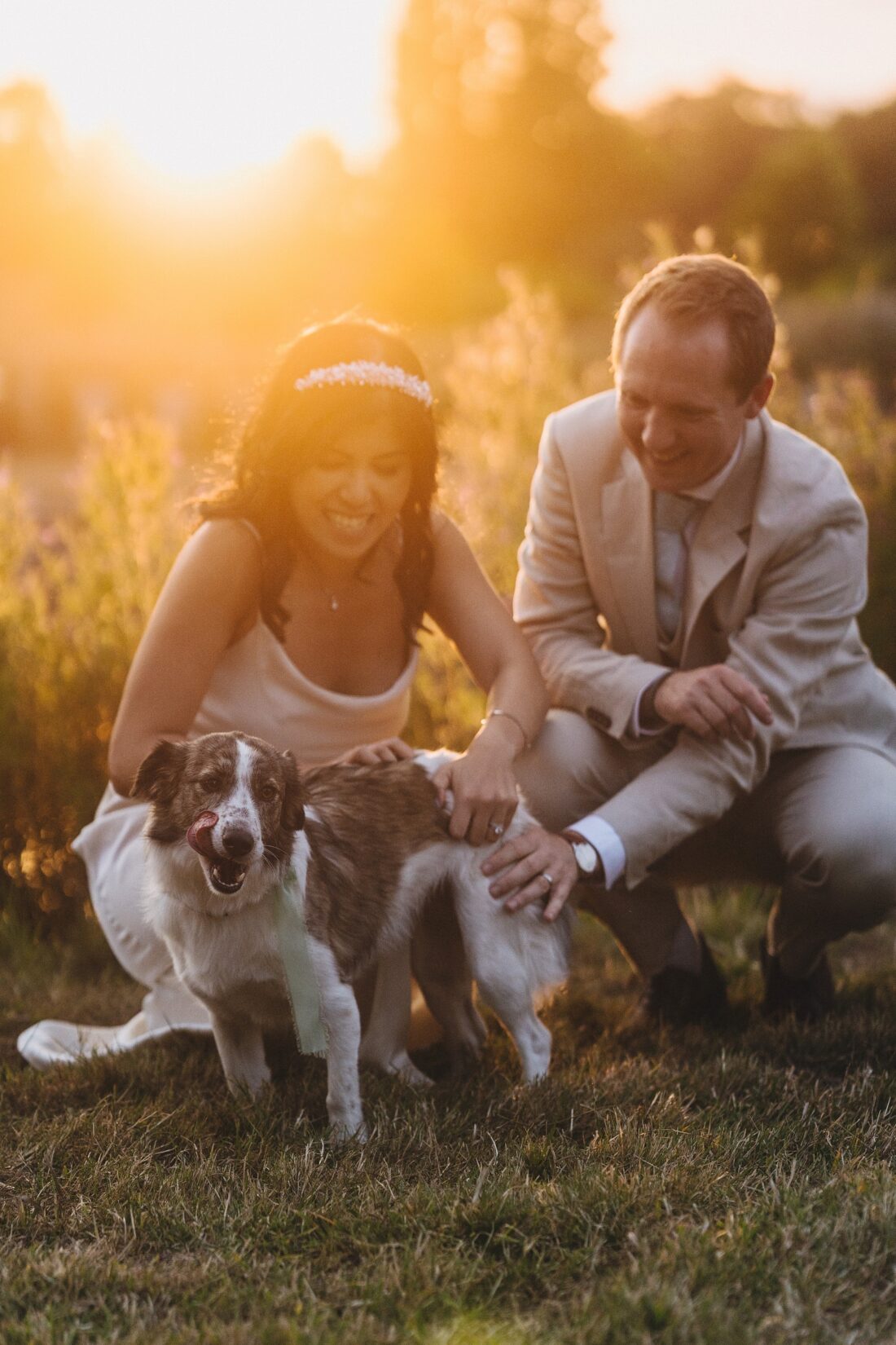 Shucknall Court wedding photography in the golden hour at luxury herefordshire wedding venue