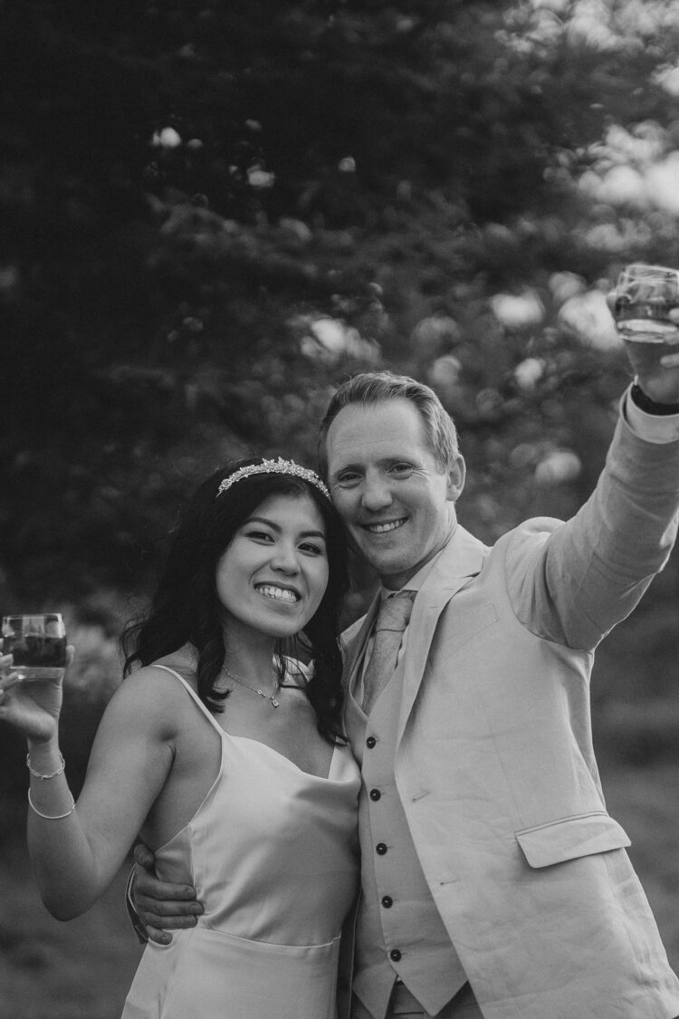 Shucknall Court wedding photography in the golden hour at luxury herefordshire wedding venue