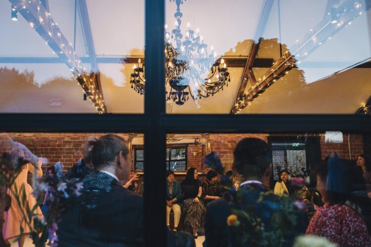 evening fun at Shucknall Court, Herefordshire luxury wedding venue