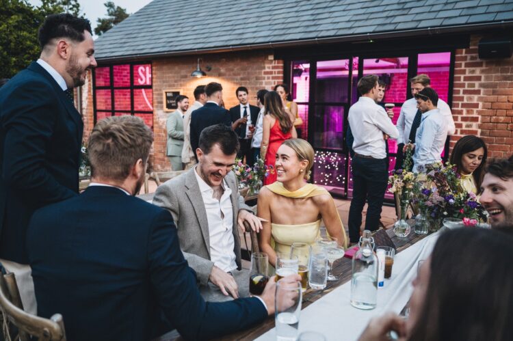 evening fun at Shucknall Court, Herefordshire luxury wedding venue