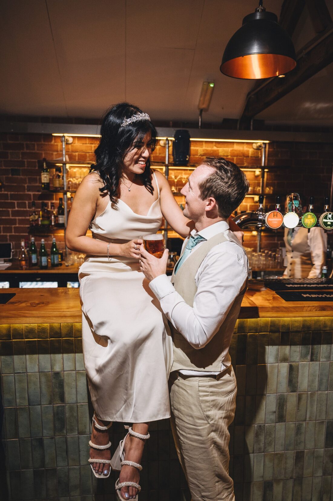 evening fun at Shucknall Court, Herefordshire luxury wedding venue