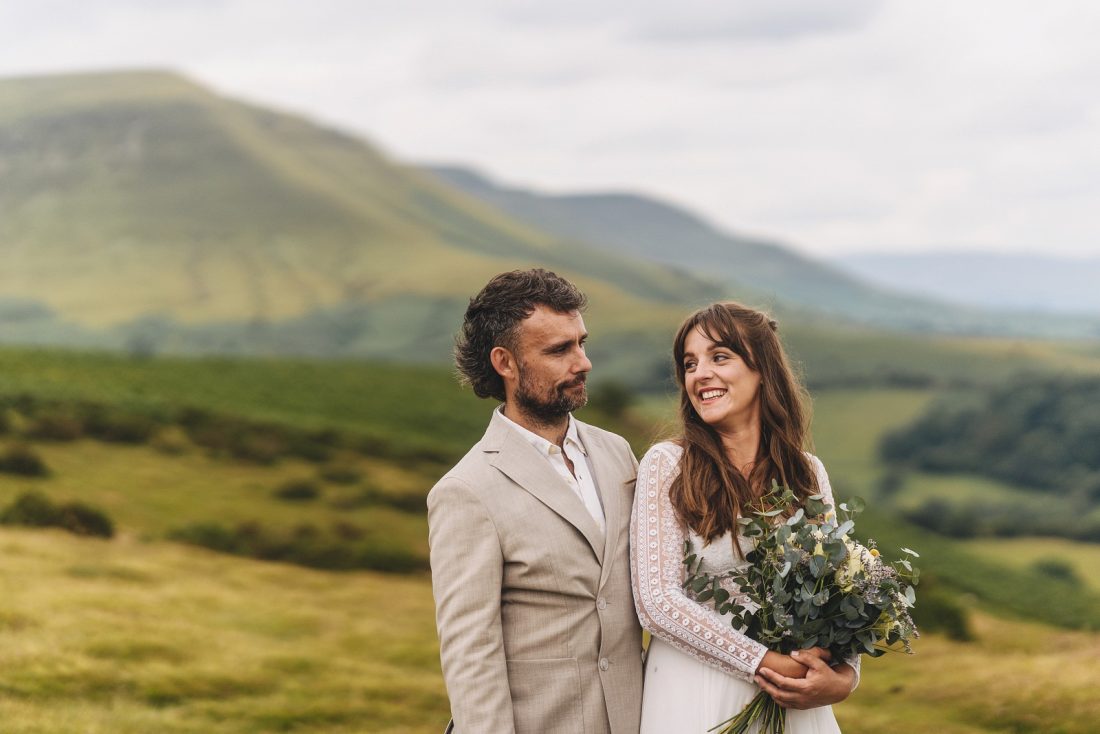 Black mountains wedding photography