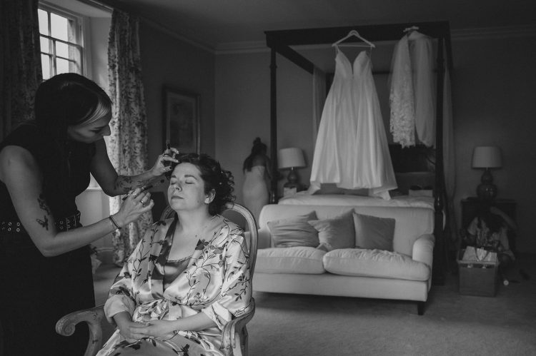 bride getting ready and morning emotions at Matara Centre wedding venue