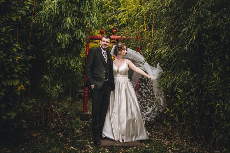 bride ang groom during their matara centre wedding photography session