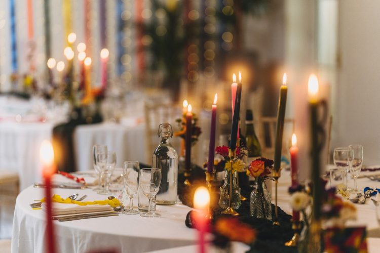wedding decor, candles at matara centre