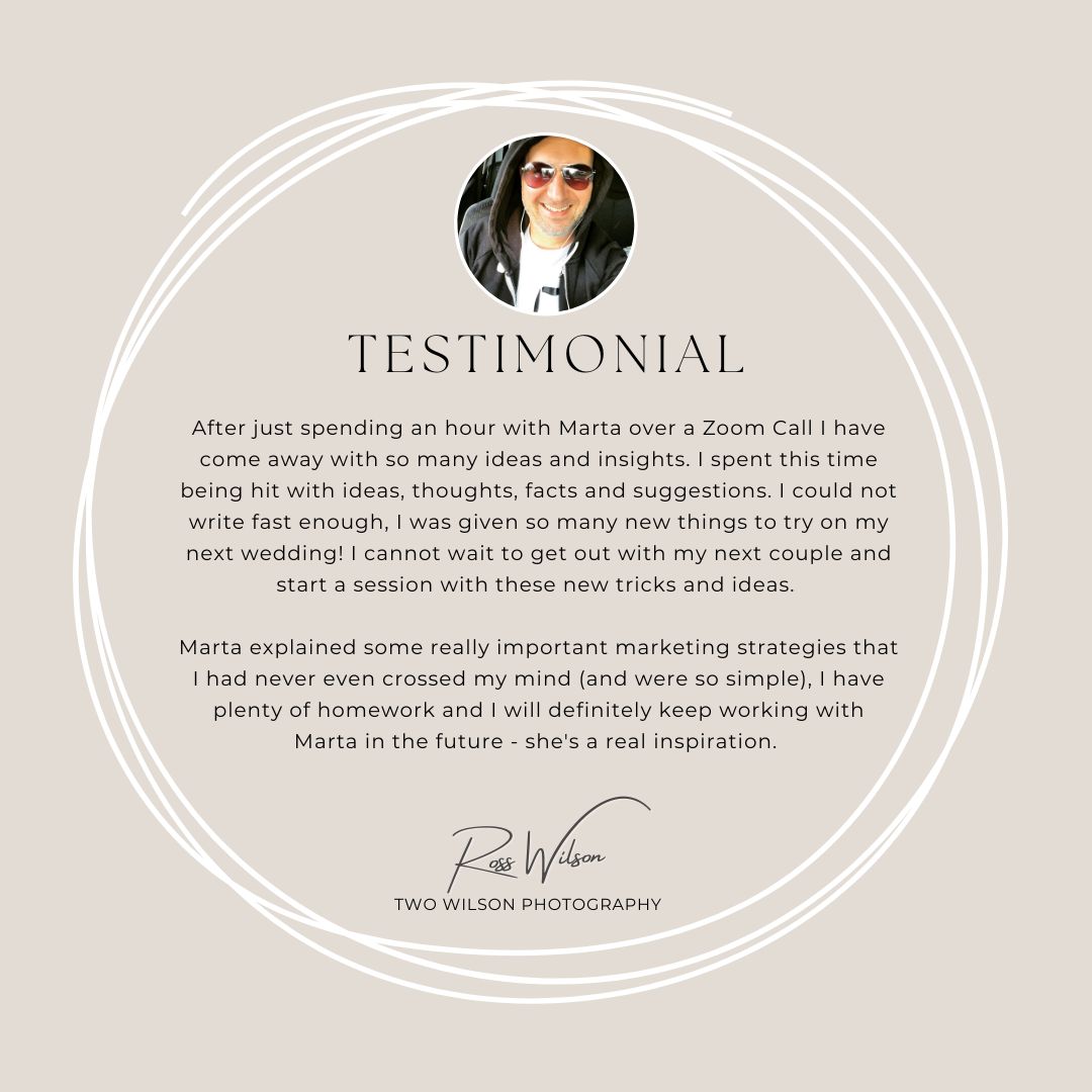 photography training testimonial