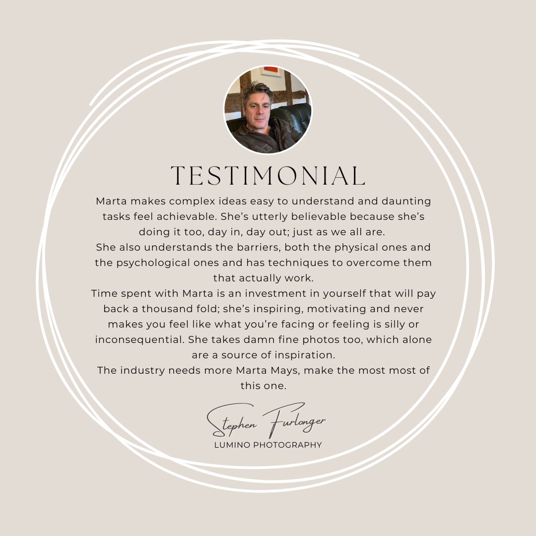 photography training testimonial