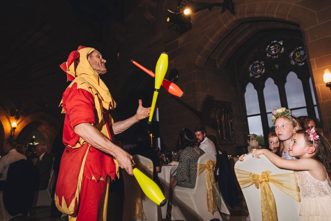 wedding breakfast at Warwick Castle, Warwick Castle wedding photographer