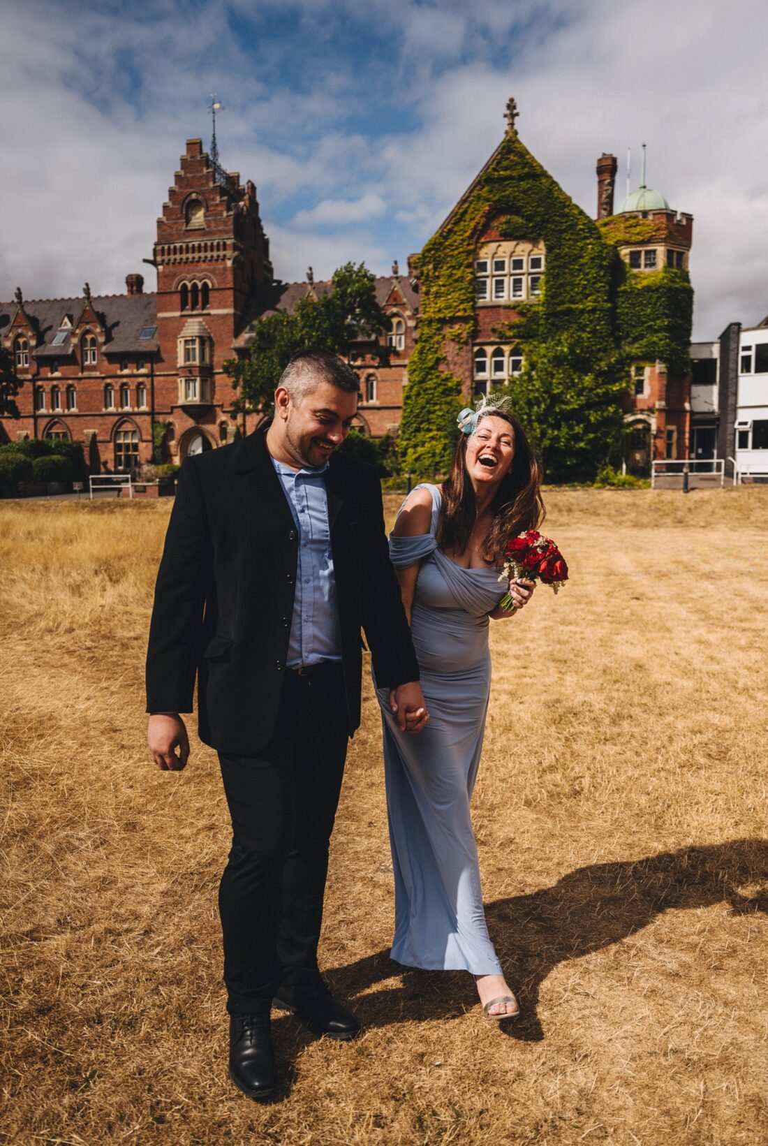 the couple just married at the new hereford register office wedding photography