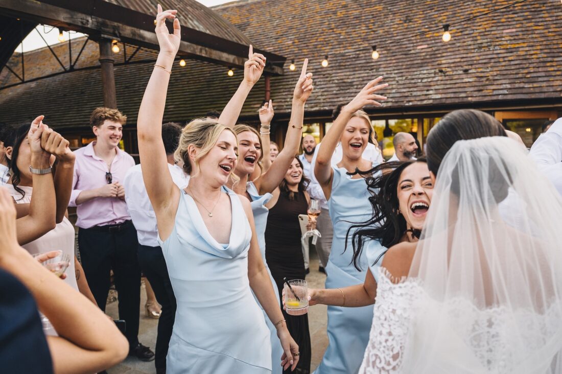 outdoor dancing at the old gore barn