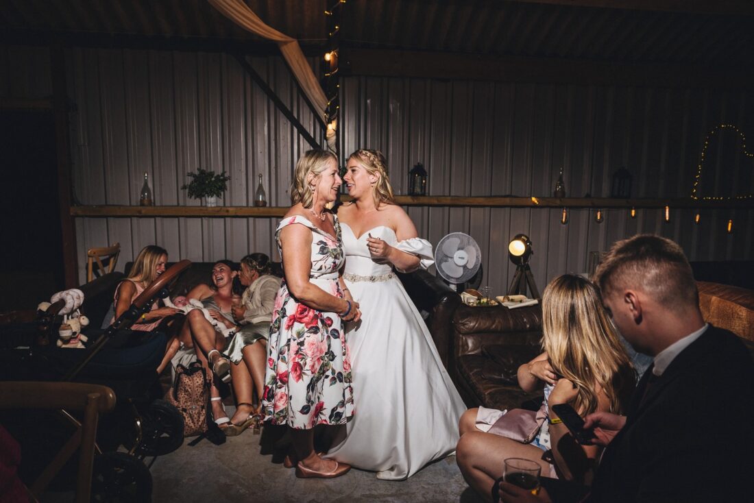 guests having fun at redbank barn